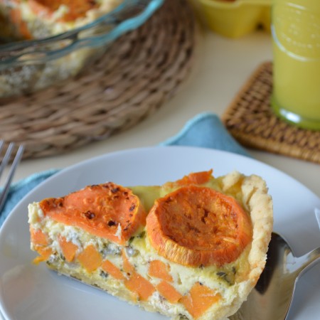 Sweet Potato and Goat Cheese Quiche