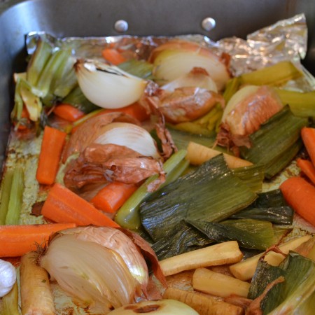 Simple Roasted Vegetable Stock