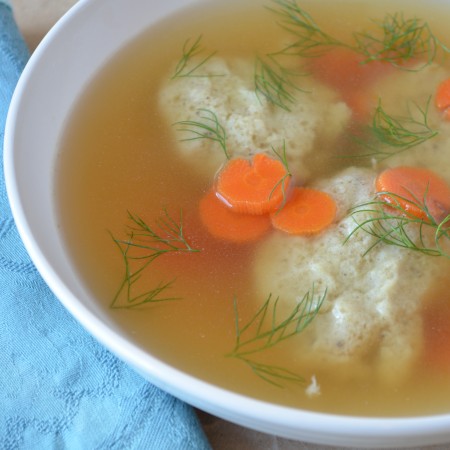 Vegetarian Matzo Ball Soup