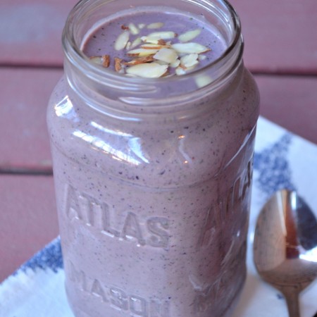 Blueberry Almond Chia Smoothie