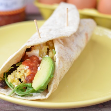 Vegetarian Breakfast Burritos