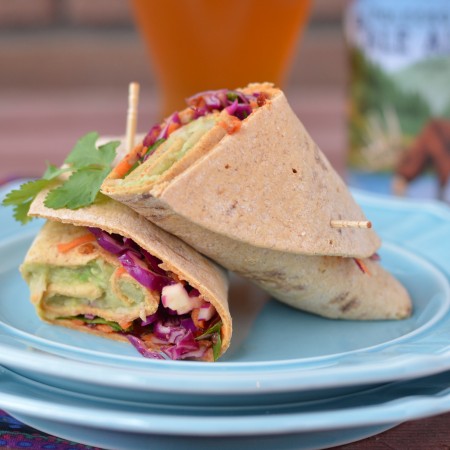 Spicy Avocado and White Bean Wraps (Vegan)