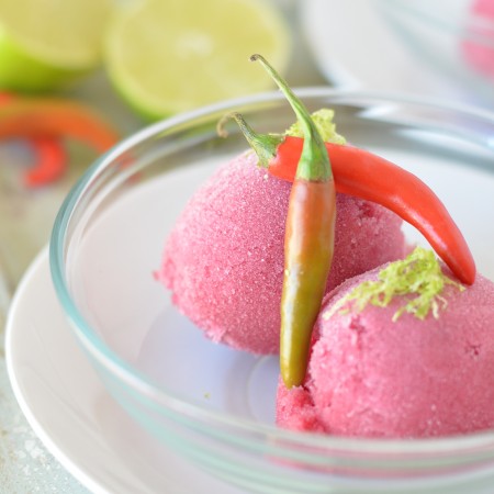 Pomegranate Chili Sorbet