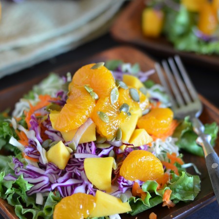 Whole Foods Mandarin Orange Detox Salad with Oil-Free Dressing