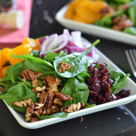 Super Sweet Spinach Salad from Coffee & Quinoa