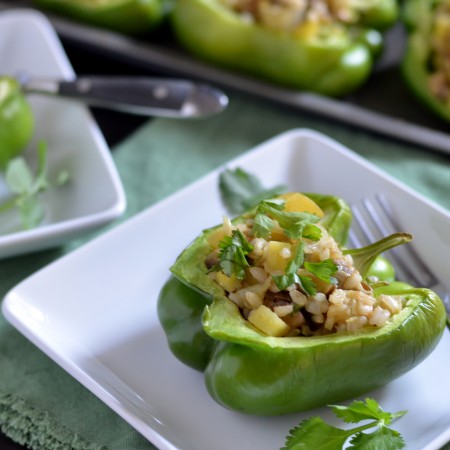 Green Curry Stuffed Peppers