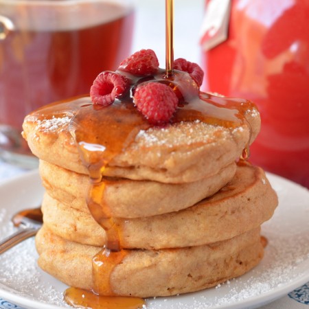 Whole Wheat Greek Yogurt Pancakes