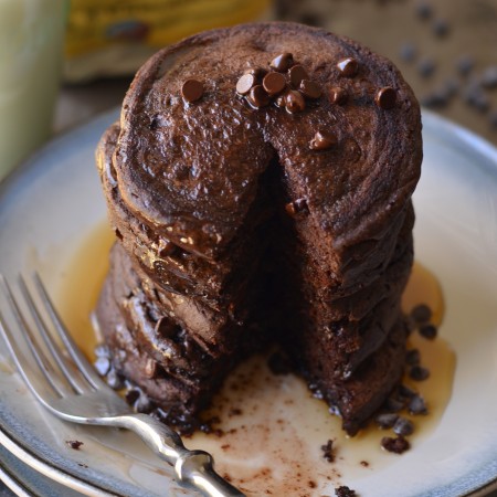 Chocolate Rye Pancakes