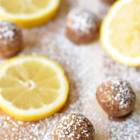 Raw Lemon Bar Bites