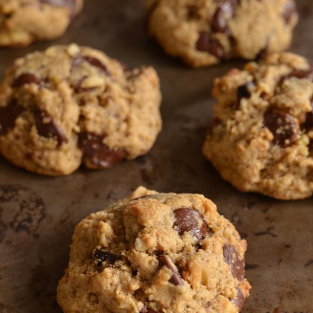 Chocolate Walnut Quinoa Cookies